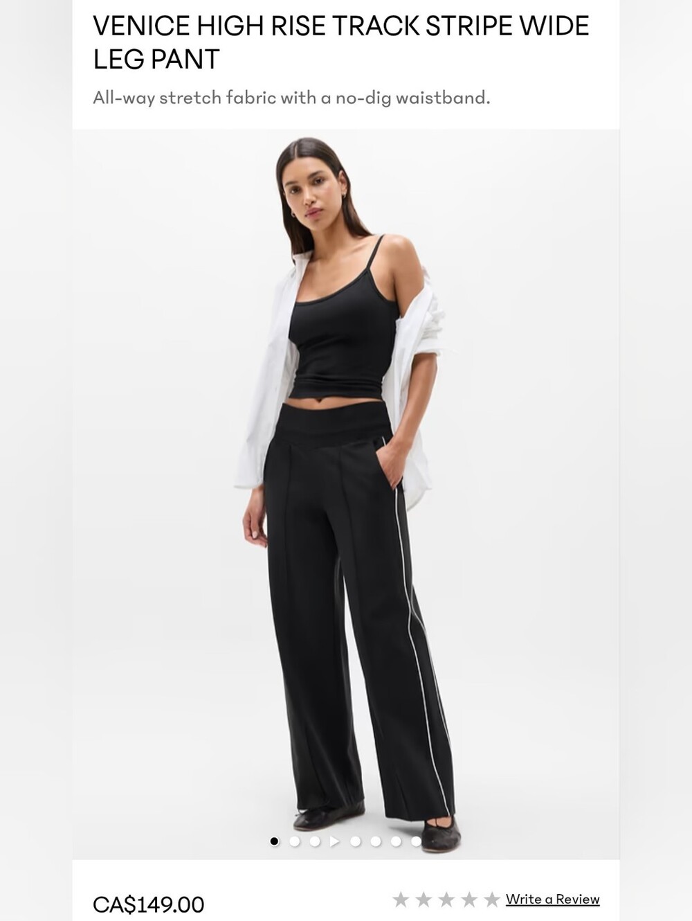 ATHLETA Venice Track Stripe Wide Leg Pant